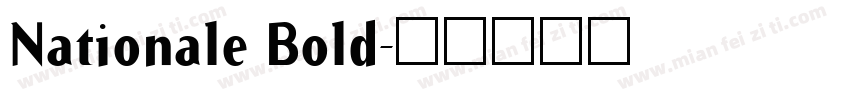 Nationale Bold字体转换